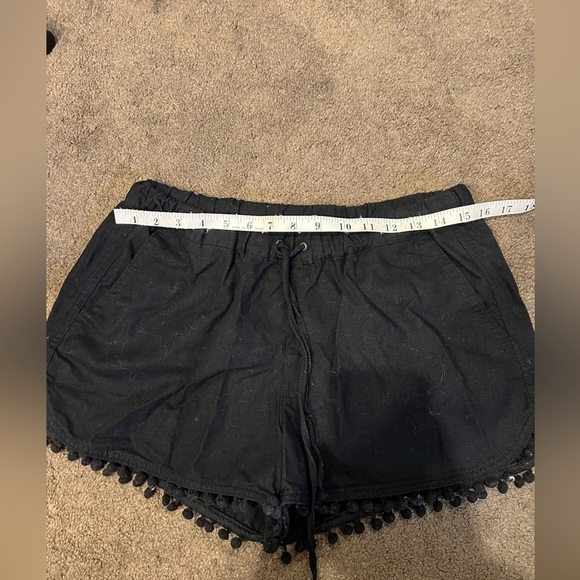 J Crew Black Fringe Shorts Size Small - Picture 2 of 5